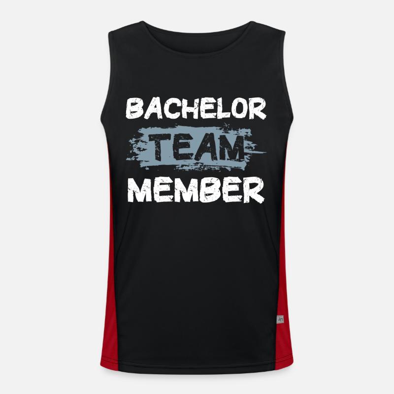Bachelor Team Funktionelles Kontrast-Tank Top für Männer 