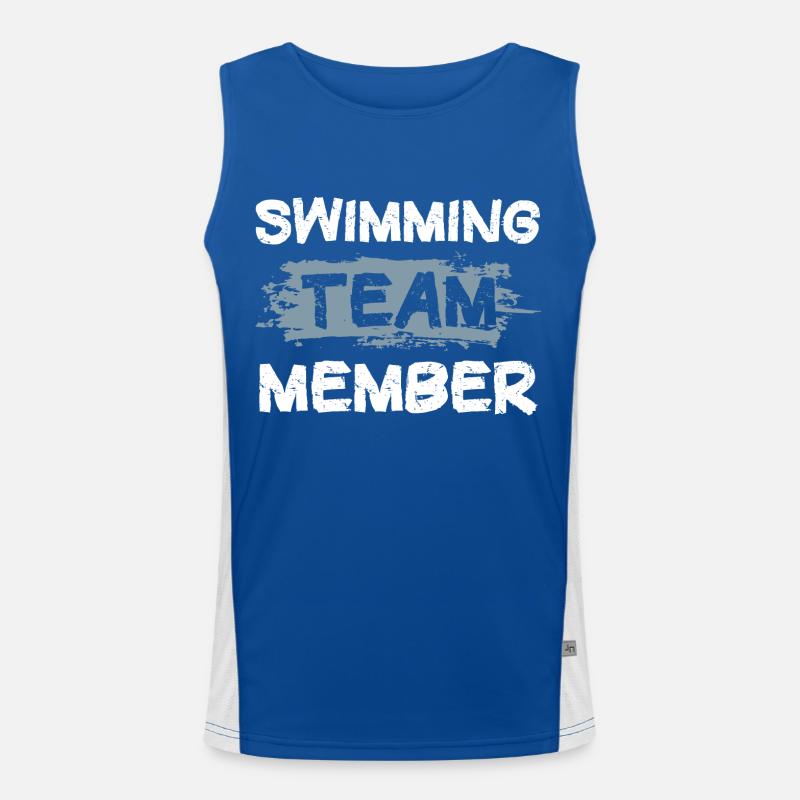 Swimming Team Funktionelles Kontrast-Tank Top für Männer 