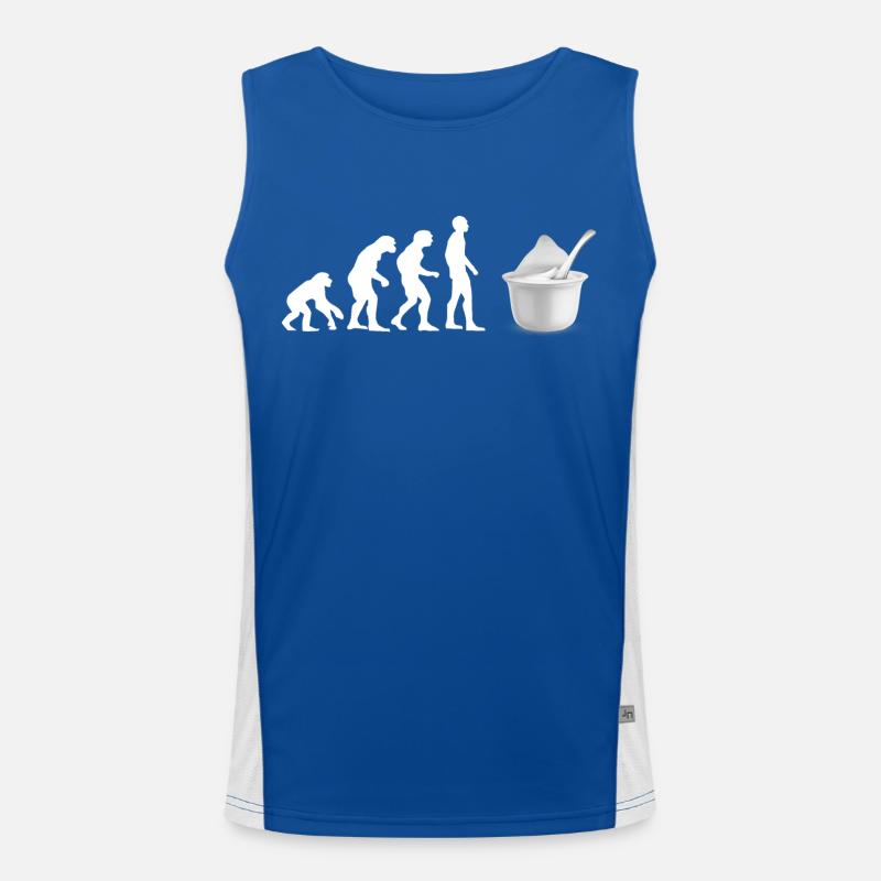 yogurt evolution Men's Functional Contrast Tank Top 