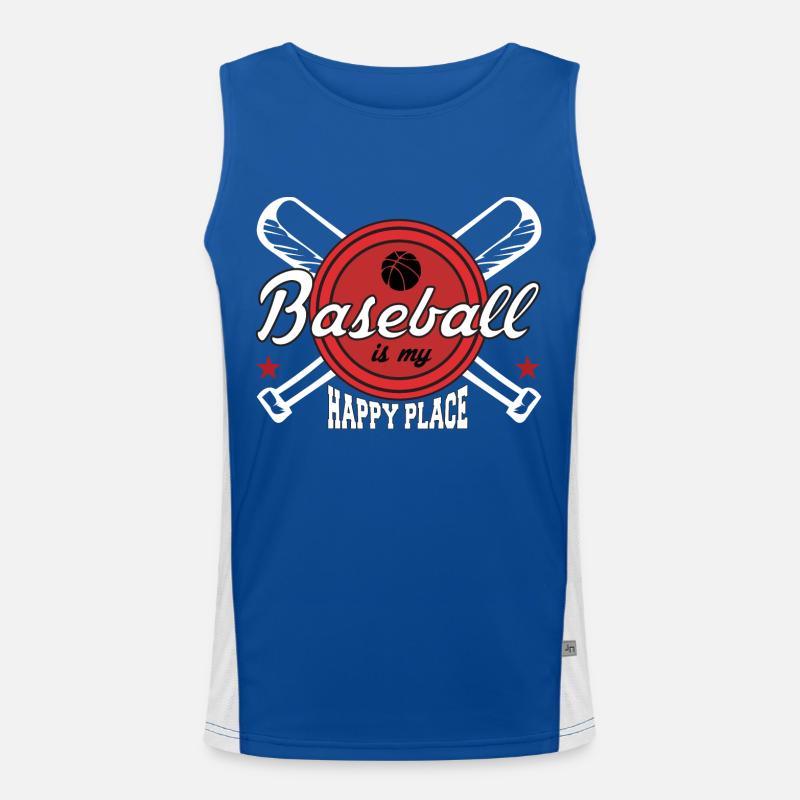 Baseball Logo Débardeur respirant contrasté Homme 