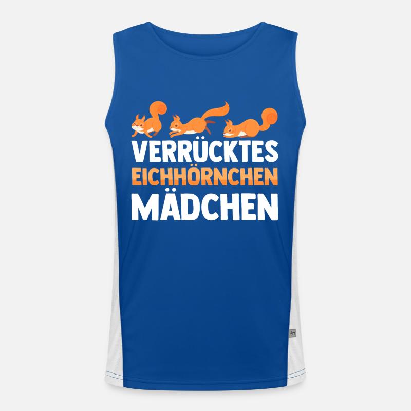 Eichhörnchen Funktionelles Kontrast-Tank Top für Männer 