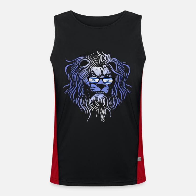 Israel Funktionelles Kontrast-Tank Top für Männer 