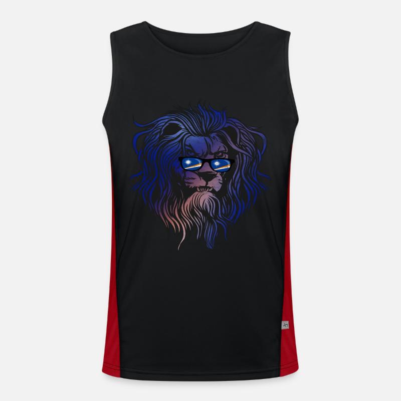 Marshall Islands Men's Functional Contrast Tank Top 