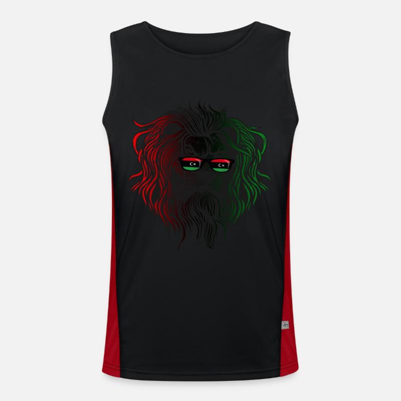 Libyen Funktionelles Kontrast-Tank Top für Männer 