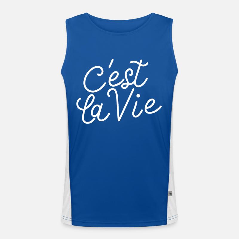 C'est la vie Débardeur respirant contrasté Homme 