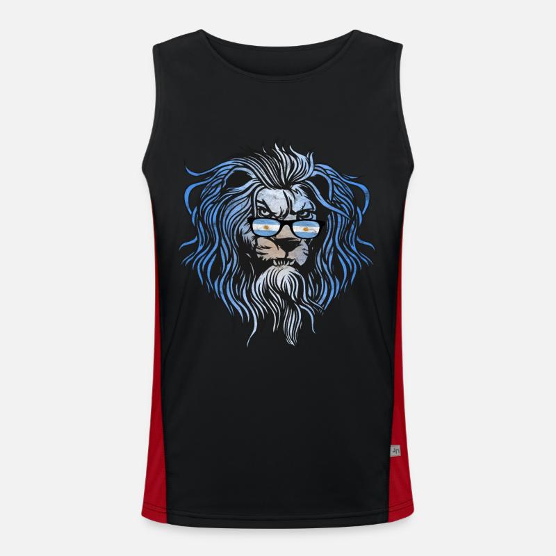 Argentinien Funktionelles Kontrast-Tank Top für Männer 