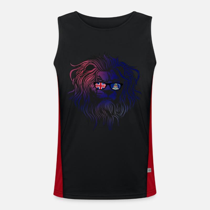 Kaimaninseln Funktionelles Kontrast-Tank Top für Männer 