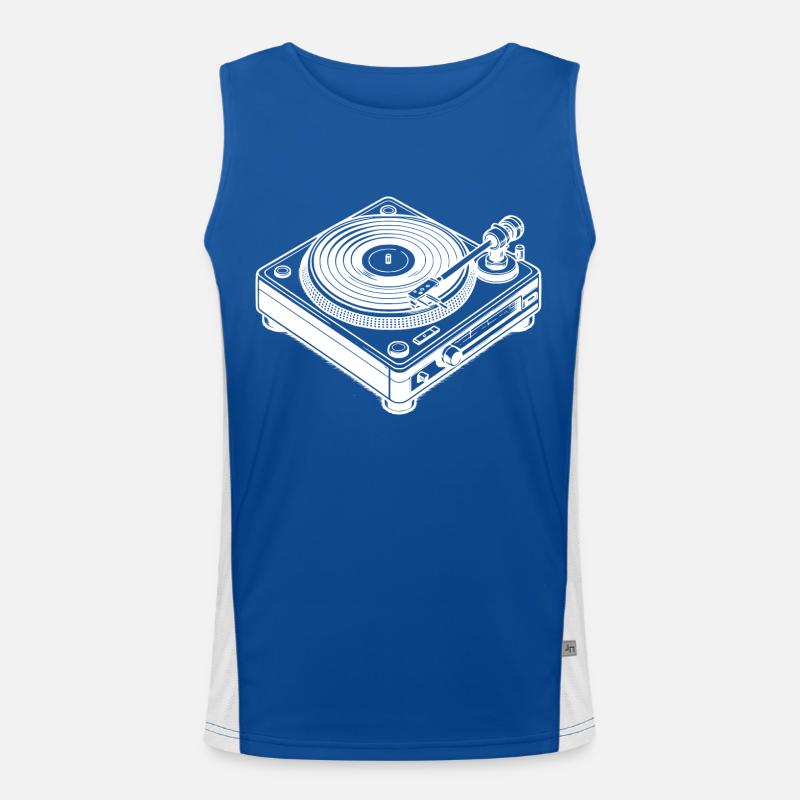 Record player Men's Functional Contrast Tank Top 