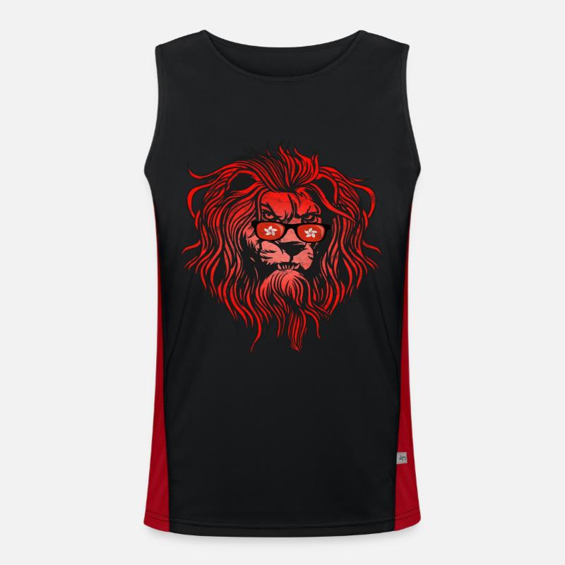 Hongkong Funktionelles Kontrast-Tank Top für Männer 