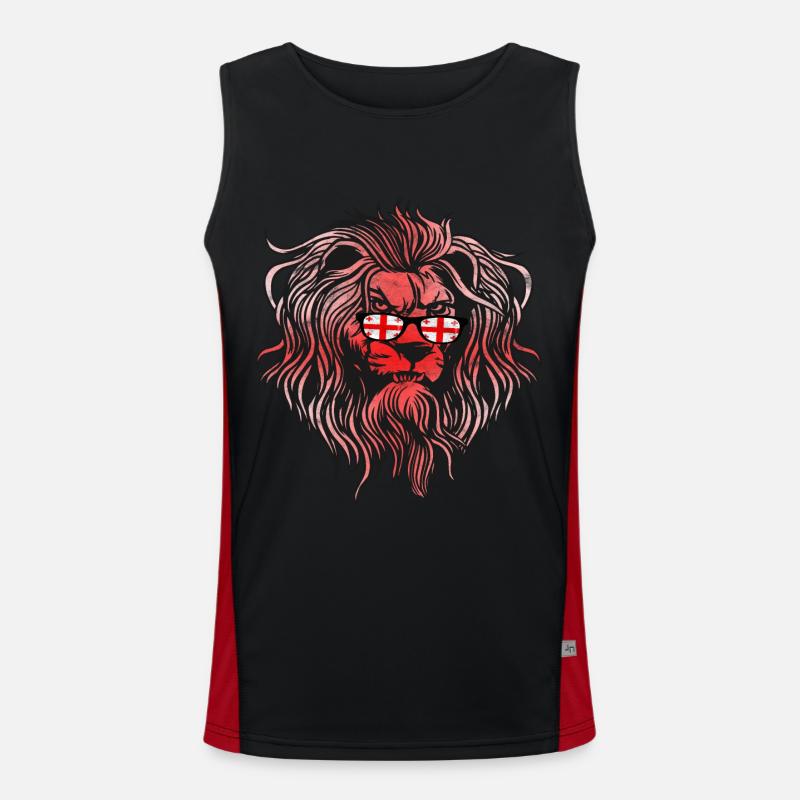 Georgien Funktionelles Kontrast-Tank Top für Männer 