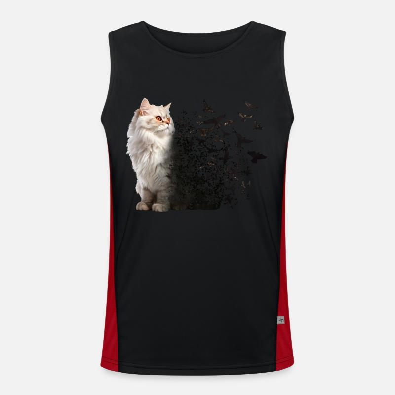 Chat persan Débardeur respirant contrasté Homme 