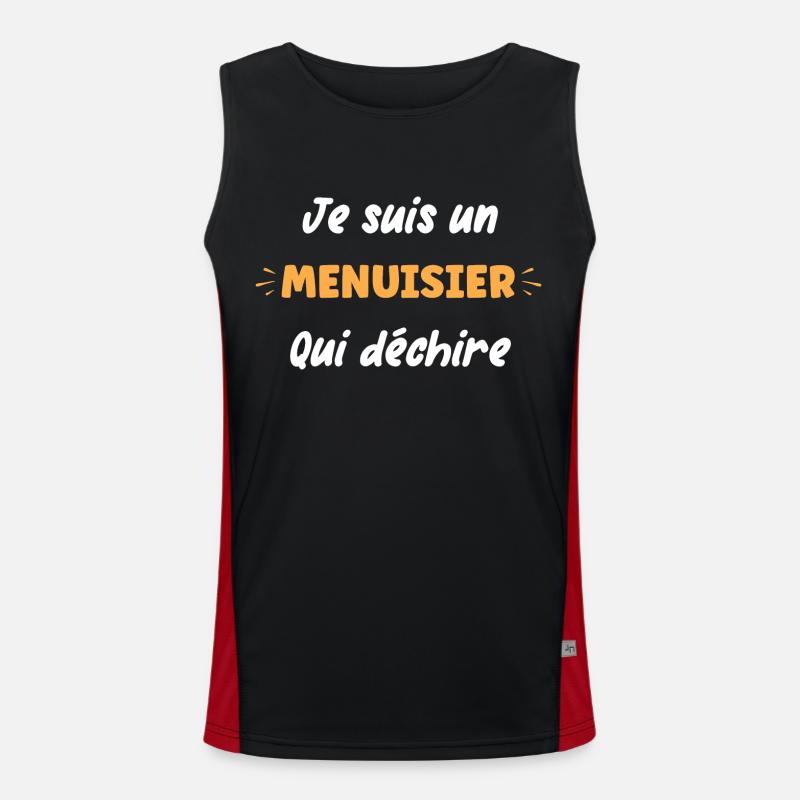 menuisier Débardeur respirant contrasté Homme 