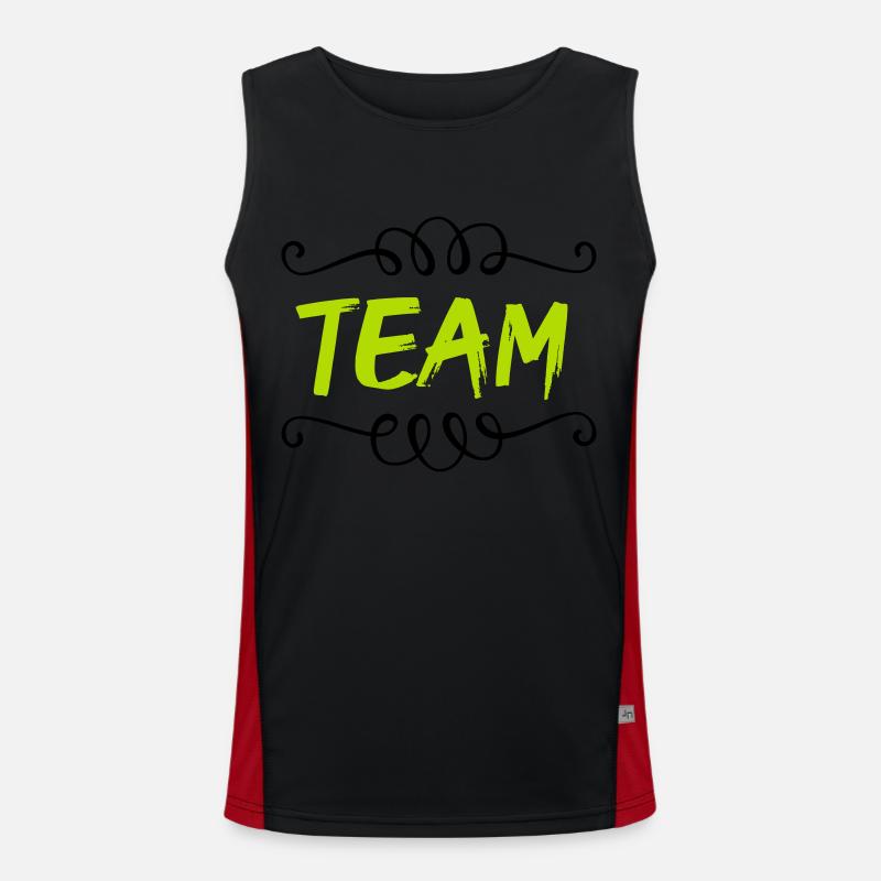 team Men's Functional Contrast Tank Top 