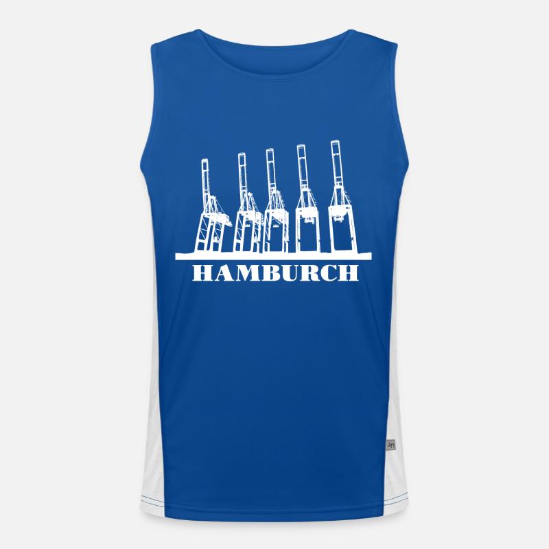 Hamburch Funktionelles Kontrast-Tank Top für Männer 