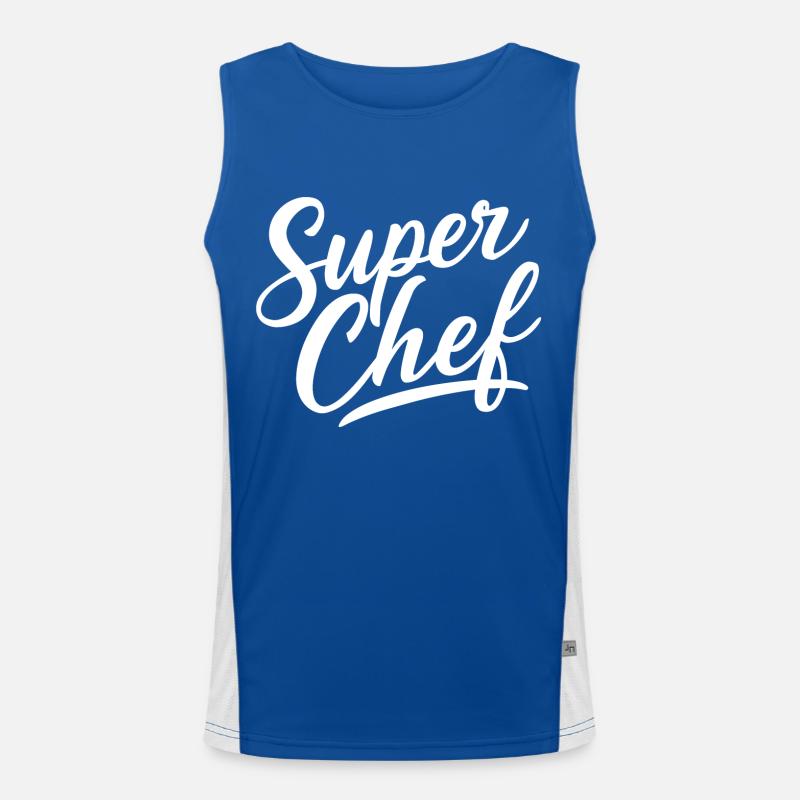 Super Chef Débardeur respirant contrasté Homme 