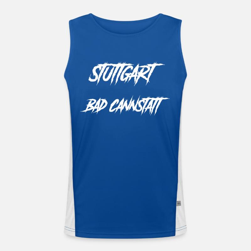 Stuttgart Bad Cannstatt Tshirt Funktionelles Kontrast-Tank Top für Männer 