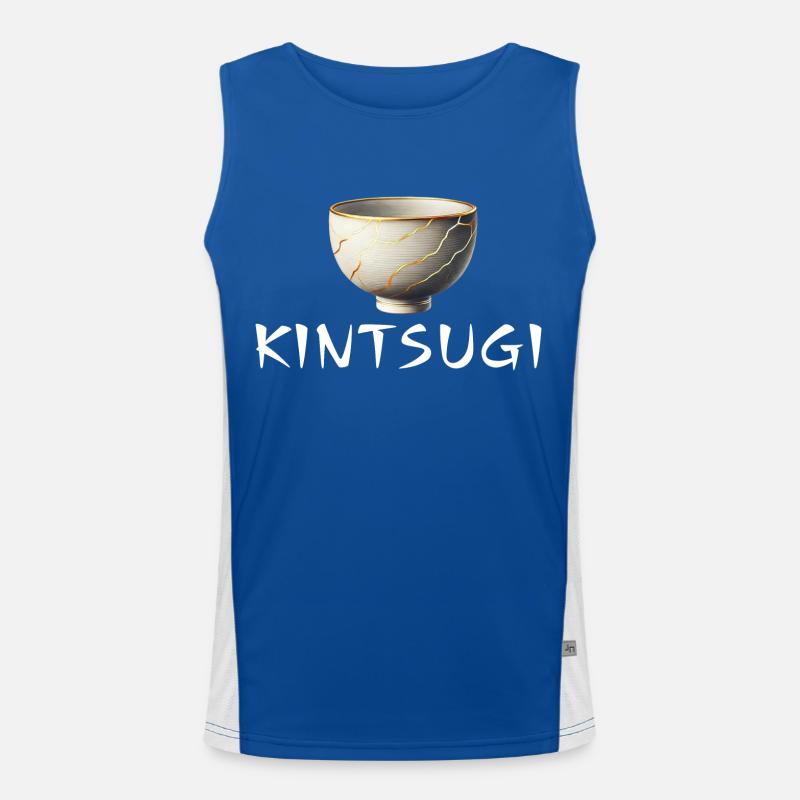 Kintsugi Art (white) Men's Functional Contrast Tank Top 