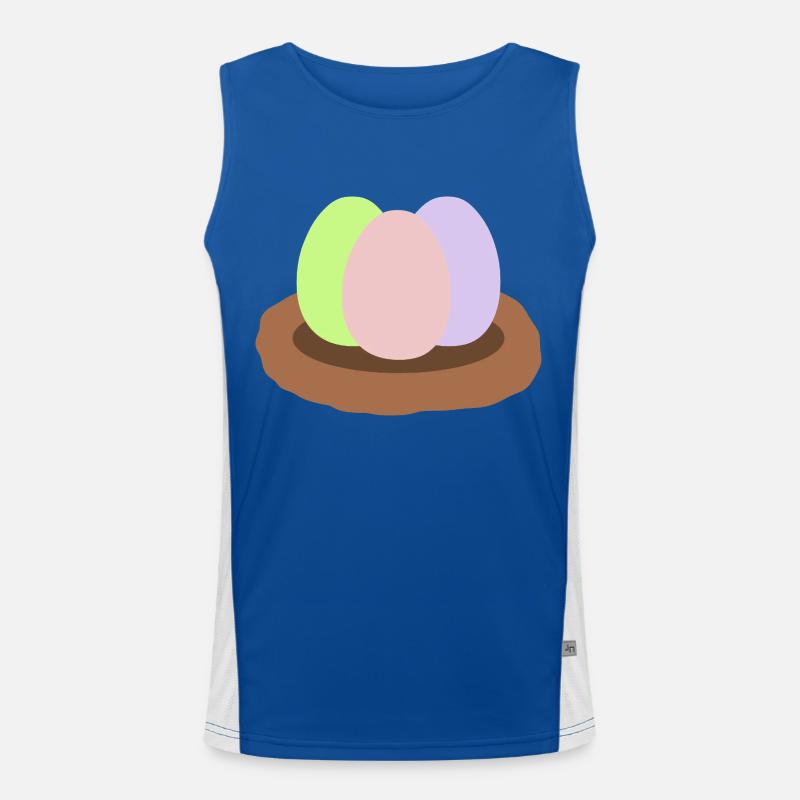 easter eggs Men's Functional Contrast Tank Top 