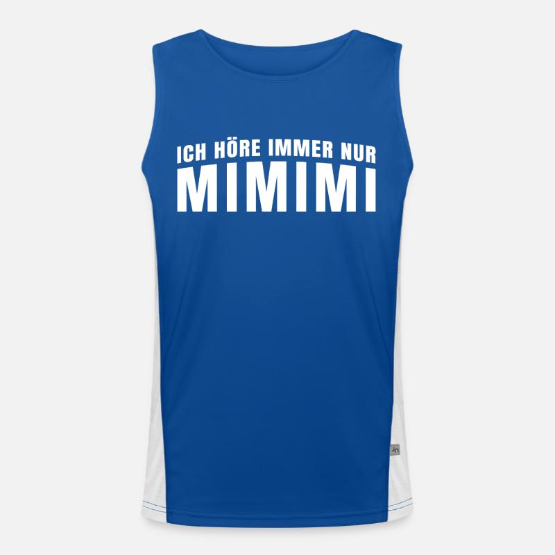 Ich Höre Immer Nur Mimimi Men's Functional Contrast Tank Top 