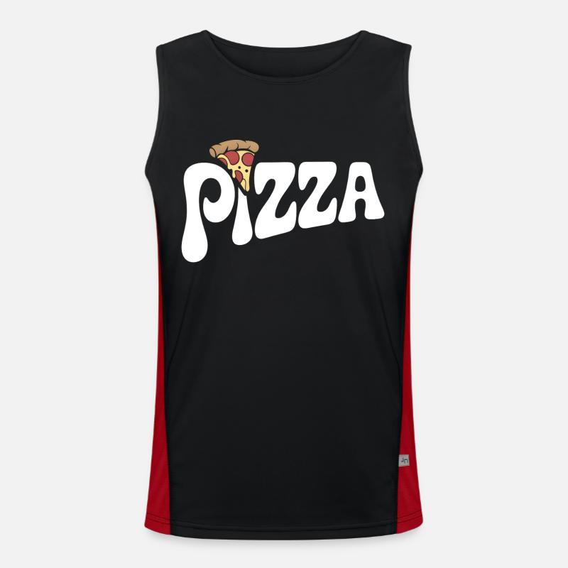 Pizza - Design pour les amateurs de restauration rapide Débardeur respirant contrasté Homme 