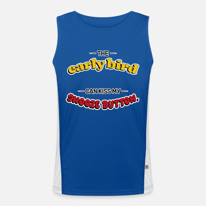Snooze Button Rebel Men's Functional Contrast Tank Top 
