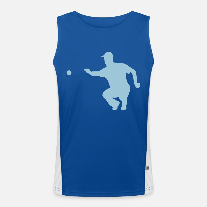petanque1 pointer ball Men's Functional Contrast Tank Top 