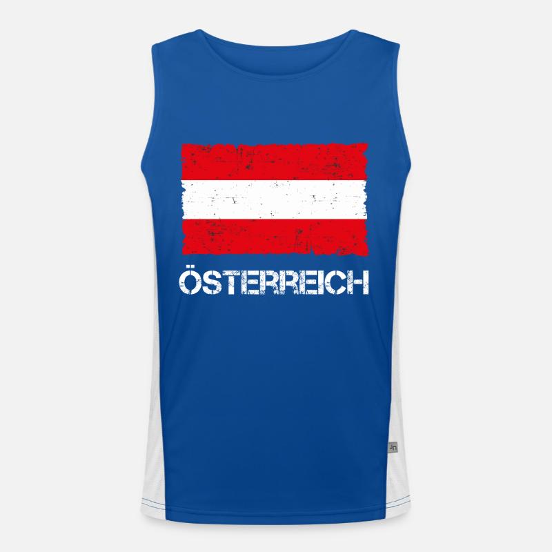 Österreich Funktionelles Kontrast-Tank Top für Männer 