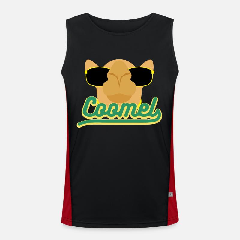 Cute Camel 3 04 Men's Functional Contrast Tank Top 