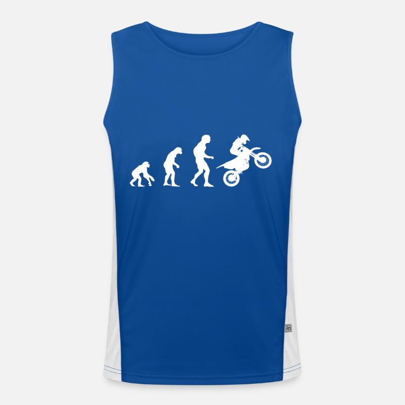 Evolution Motorrad Bike! coole Geschenkidee Funktionelles Kontrast-Tank Top für Männer 