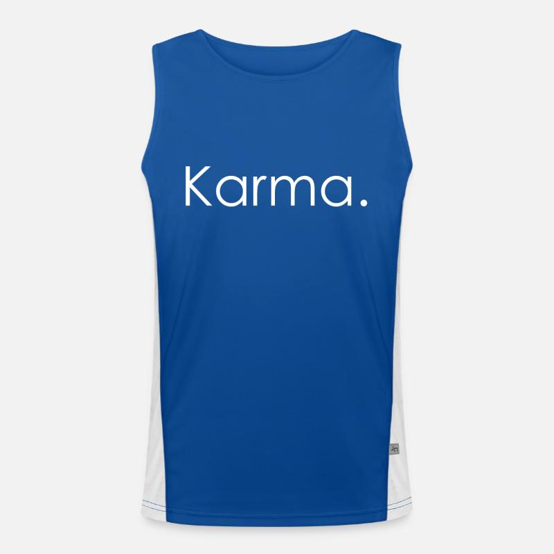 Karma Funktionelles Kontrast-Tank Top für Männer 