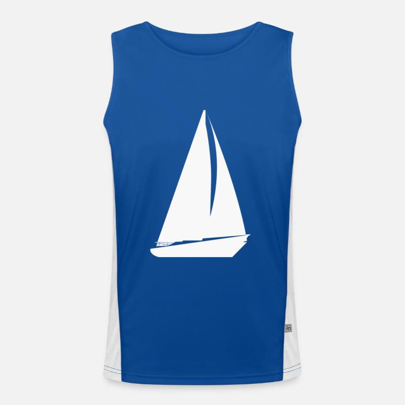 sailing ship Men's Functional Contrast Tank Top 