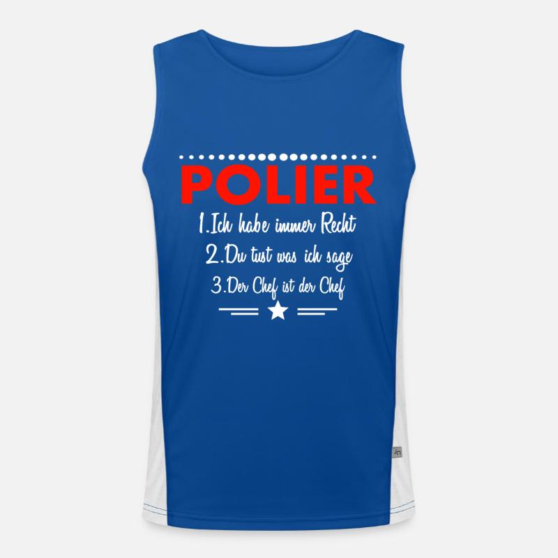Polished construction site road construction Pflasterer building construction Men's Functional Contrast Tank Top 