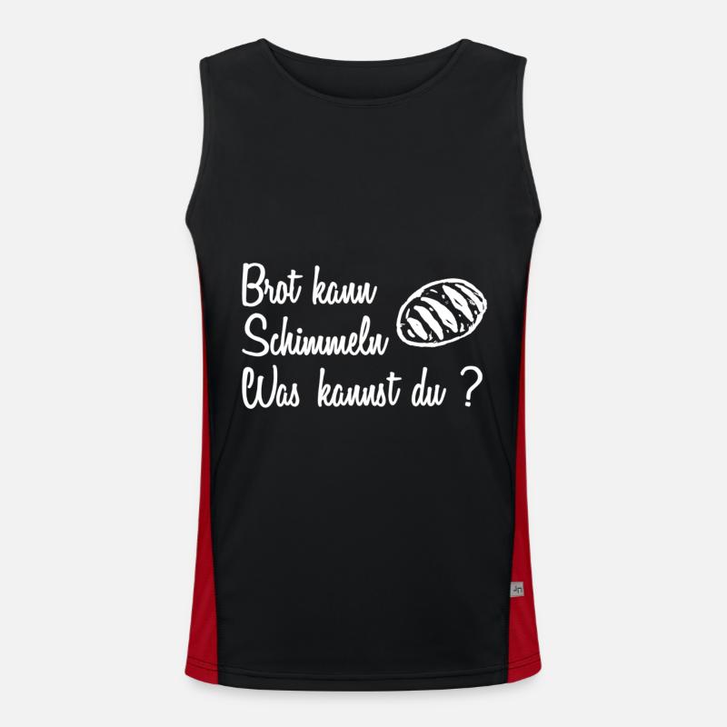 Brot Bäcker Lustiger Spruch Geschenk T-Shirt Funktionelles Kontrast-Tank Top für Männer 