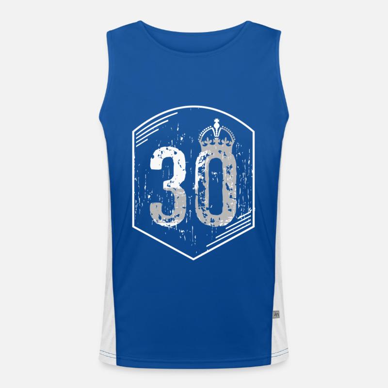 30th birthday Men's Functional Contrast Tank Top 