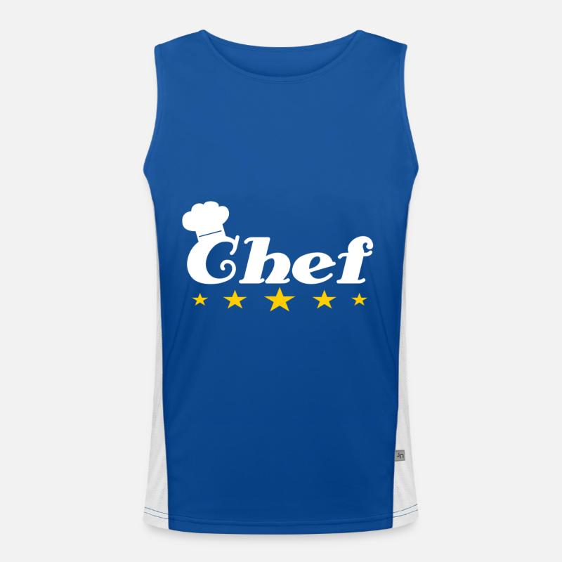 Chefkoch Funktionelles Kontrast-Tank Top für Männer 