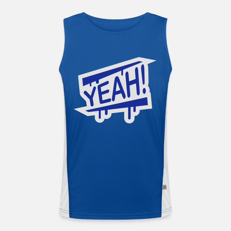 yeah_1f2 Men's Functional Contrast Tank Top 