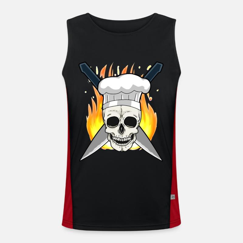 Koch Küche Küchenchef Chefkoch Berufe Funktionelles Kontrast-Tank Top für Männer 