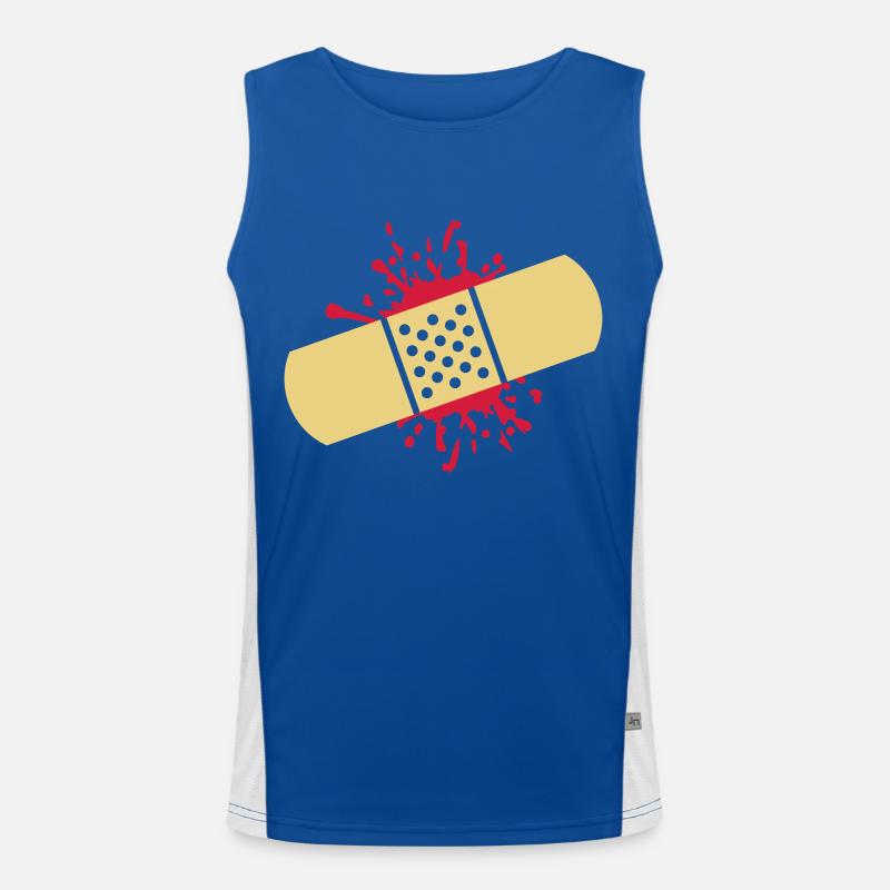Pflaster Funktionelles Kontrast-Tank Top für Männer 
