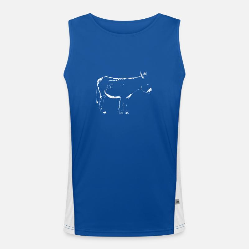 Niedlicher Esel Muli Maultier Geschenk Funktionelles Kontrast-Tank Top für Männer 