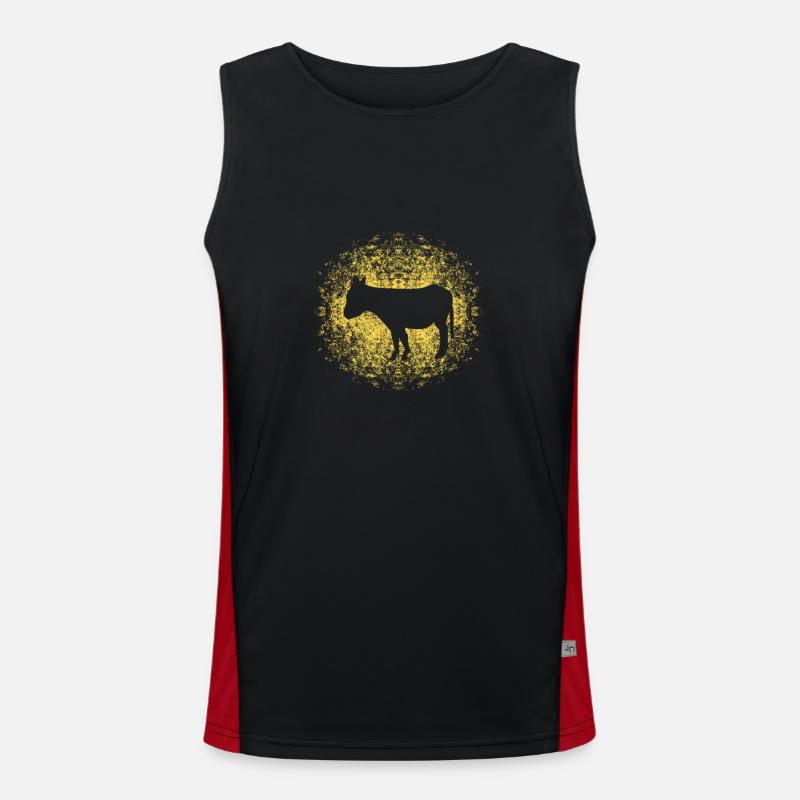 Cool Donkey Mule Mule Long Ear Gift Men's Functional Contrast Tank Top 