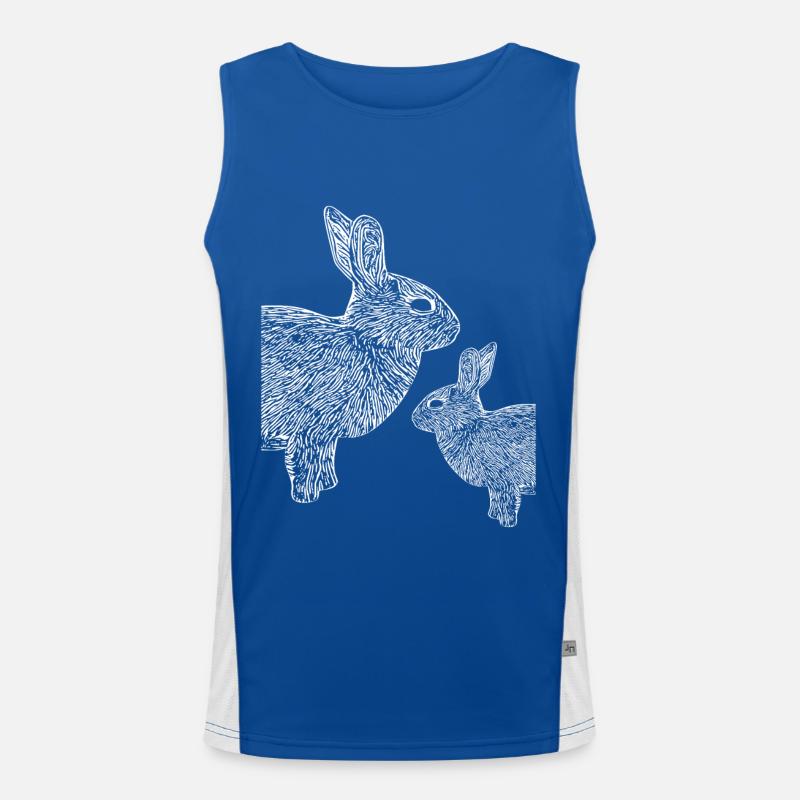 Pygmy rabbit Men's Functional Contrast Tank Top 