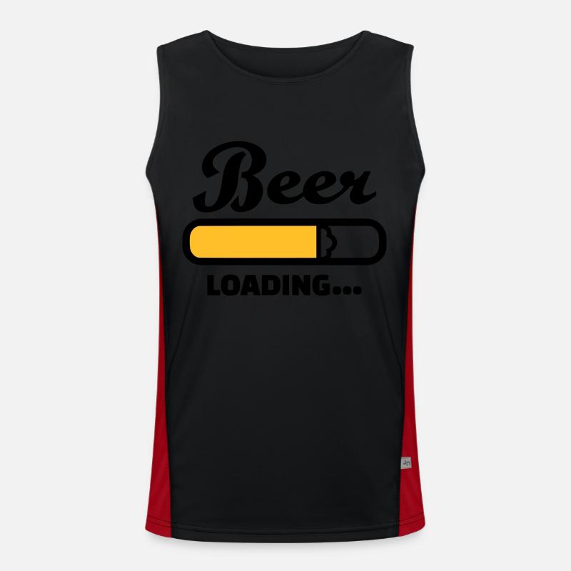 Bier Funktionelles Kontrast-Tank Top für Männer 