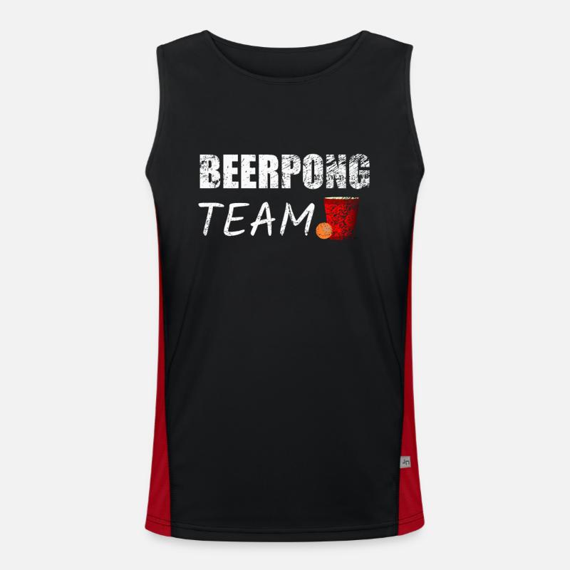 Jeu à boire Bière Ber-Pong Débardeur respirant contrasté Homme 