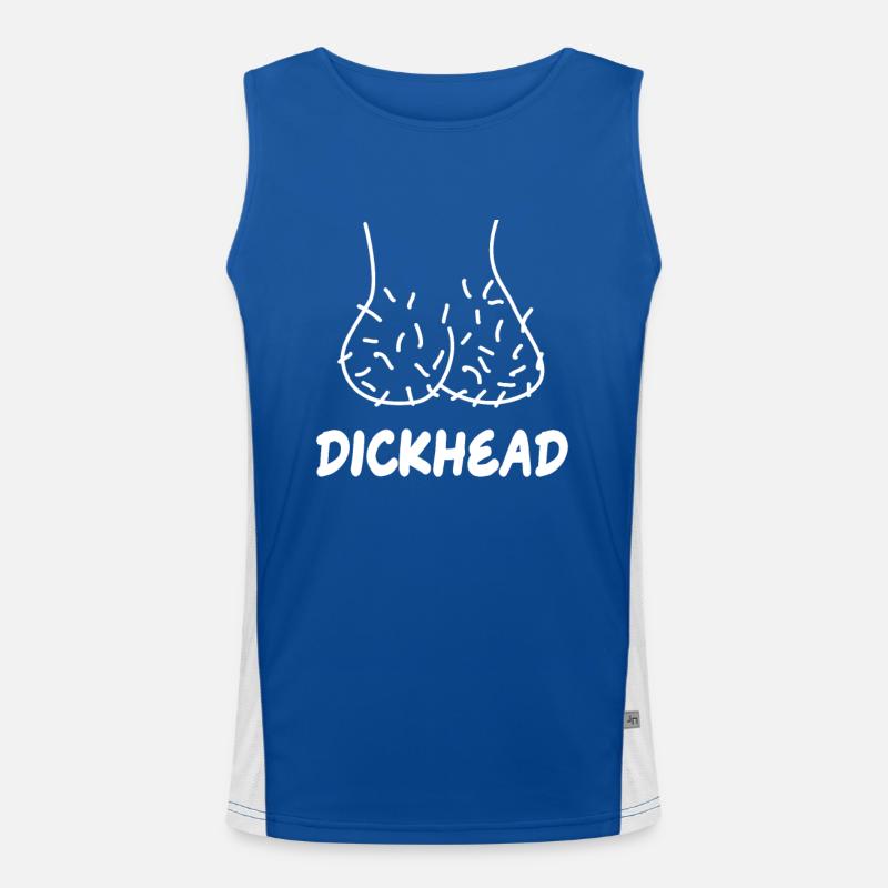 Dickhead Testicles Eggs JGA Bachelor Party Party Men's Functional Contrast Tank Top 