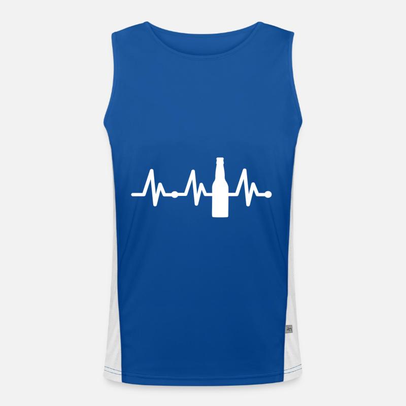 Bier Biertrinker Trinkteam Biersprüche Biergarten Funktionelles Kontrast-Tank Top für Männer 
