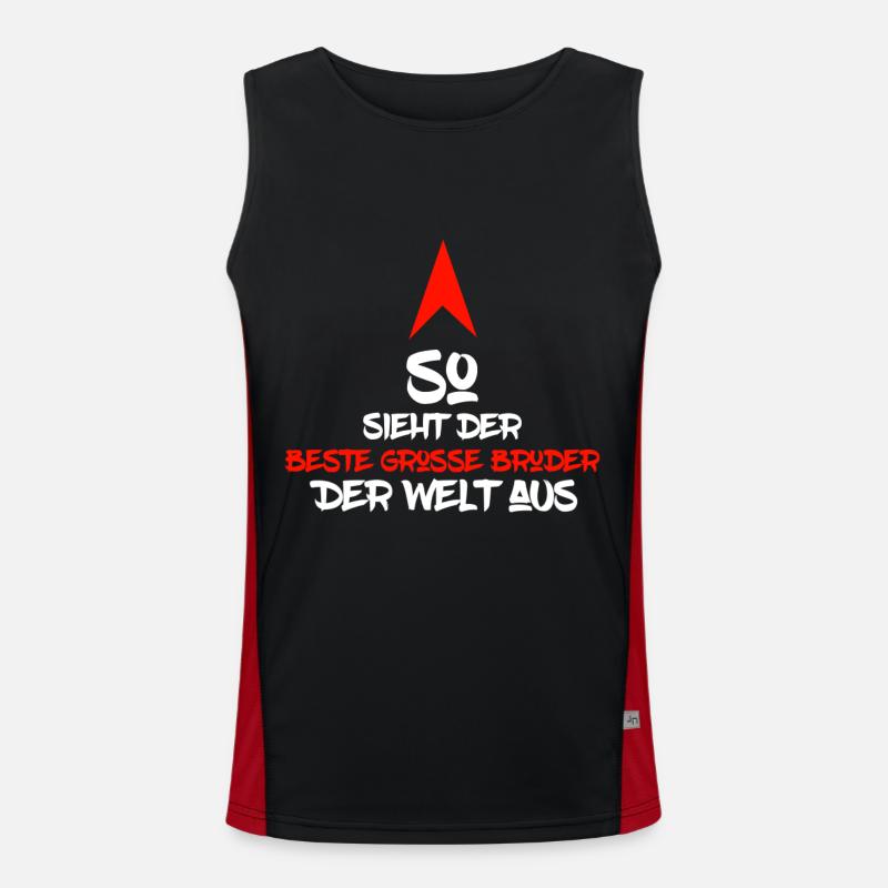 Großer Bruder Funktionelles Kontrast-Tank Top für Männer 