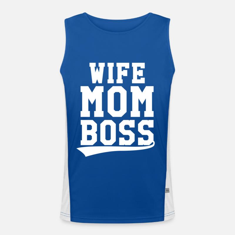 Beste Mama Funktionelles Kontrast-Tank Top für Männer 