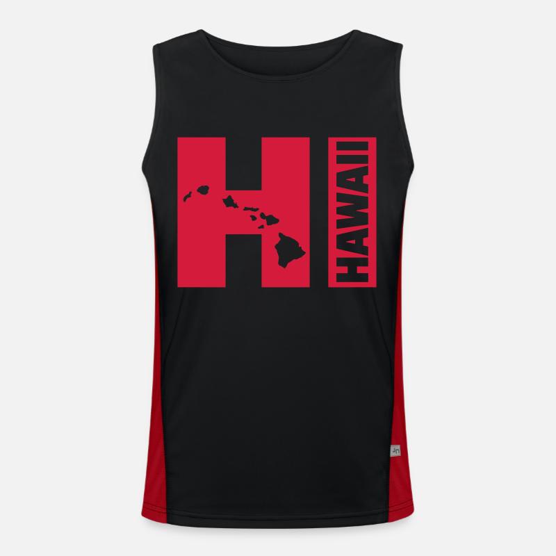 Hawaii Men's Functional Contrast Tank Top 