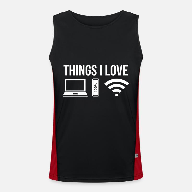 Computer Funktionelles Kontrast-Tank Top für Männer 