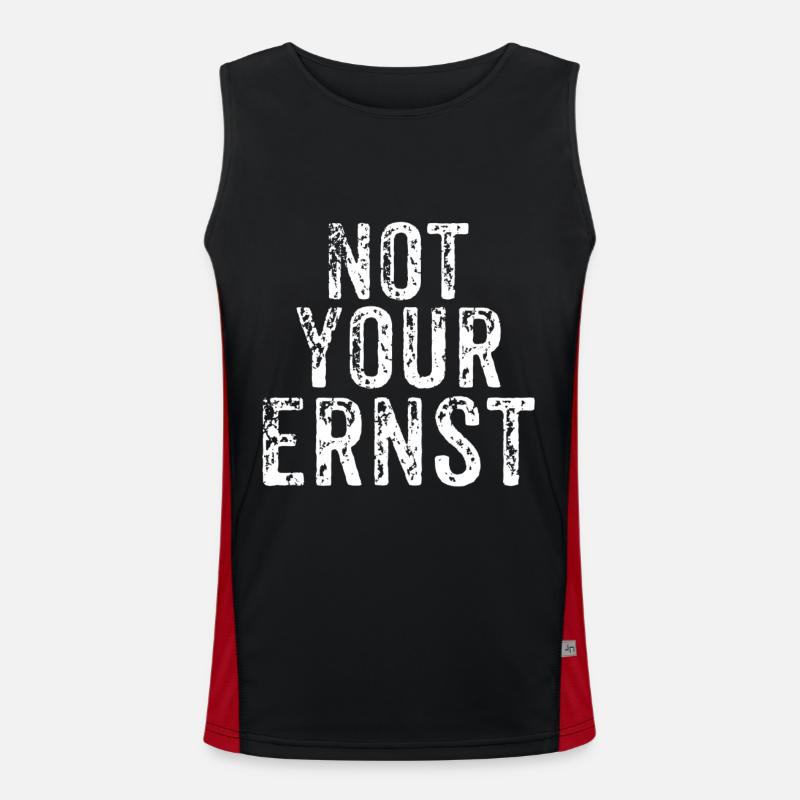 Not Your Ernst Funktionelles Kontrast-Tank Top für Männer 